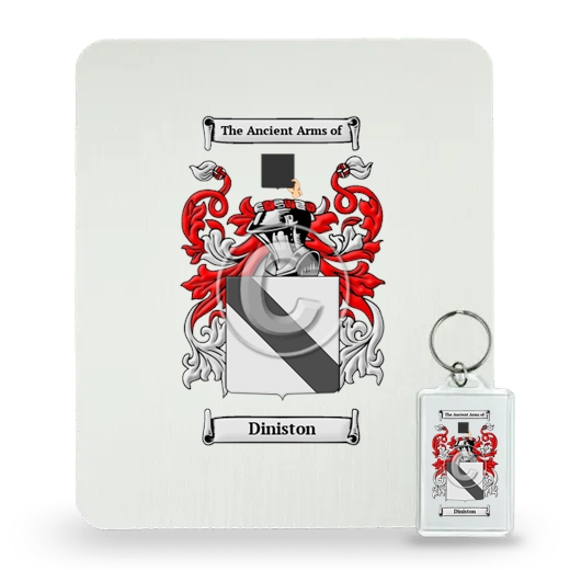 Diniston Mouse Pad and Keychain Combo Package