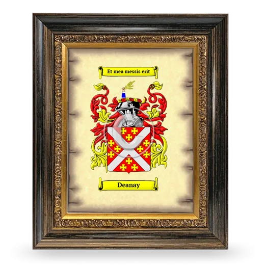Deanay Coat of Arms Framed - Heirloom