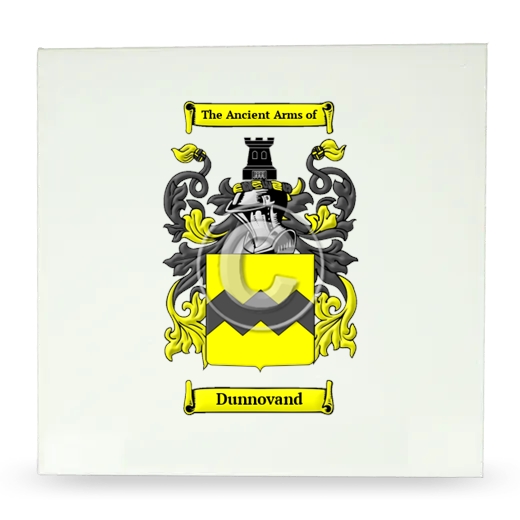 Dunnovand Large Ceramic Tile with Coat of Arms