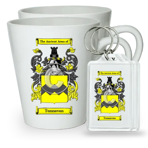 Tunnavan Pair of Latte Mugs and Pair of Keychains