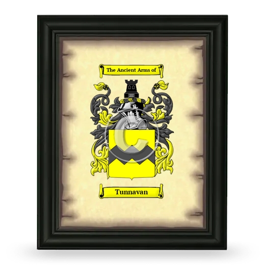 Tunnavan Coat of Arms Framed - Black