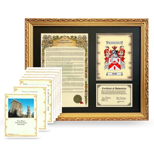 Derik Framed History And Complete History - Gold