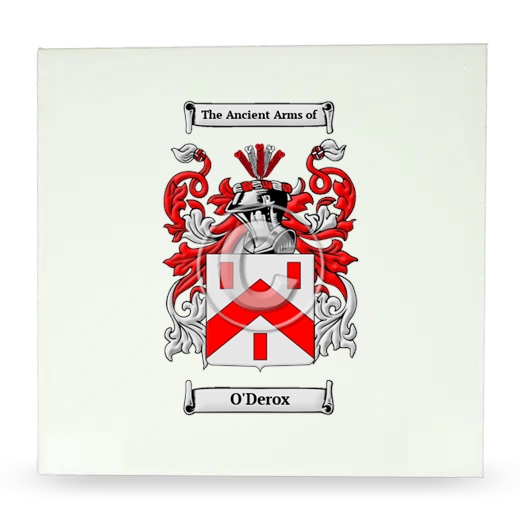 O'Derox Large Ceramic Tile with Coat of Arms