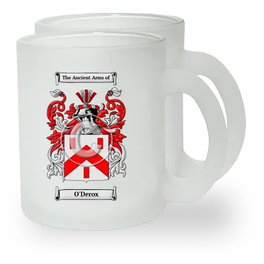 O'Derox Pair of Frosted Glass Mugs