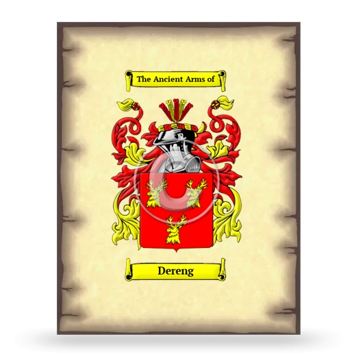 Dereng Coat of Arms Print