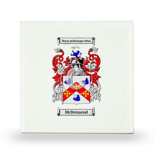 McDermend Small Ceramic Tile with Coat of Arms