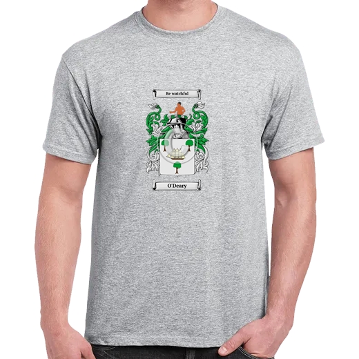 O'Deary Grey Coat of Arms T-Shirt