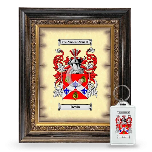 Desio Framed Coat of Arms and Keychain - Heirloom