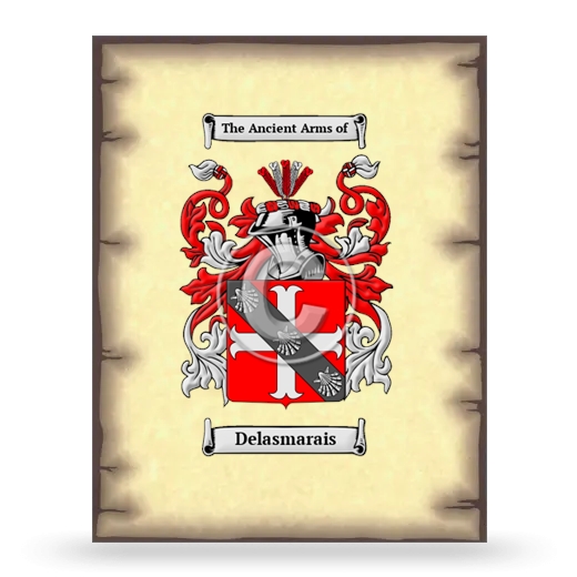 Delasmarais Coat of Arms Print