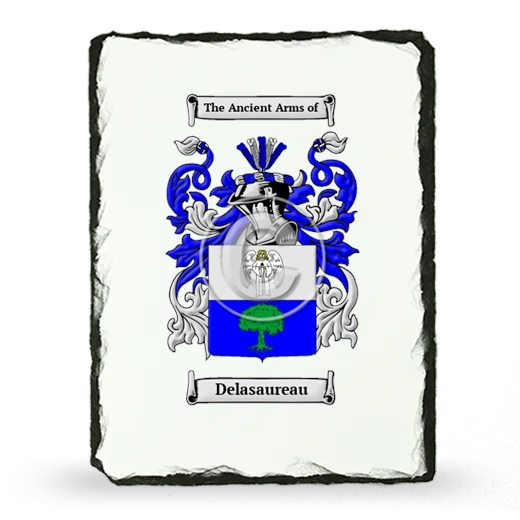 Delasaureau Coat of Arms Slate