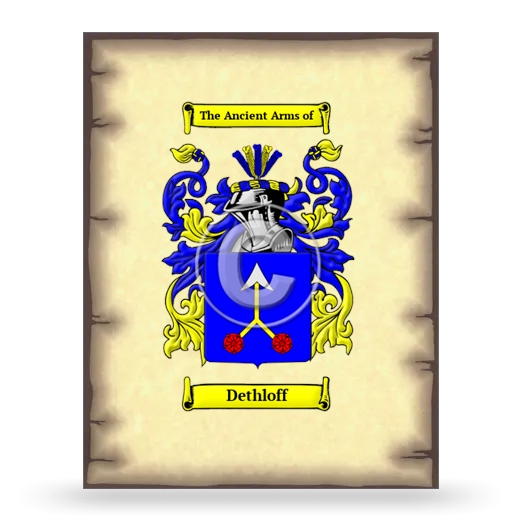 Dethloff Coat of Arms Print