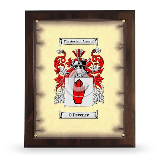 O'Deveney Coat of Arms Plaque