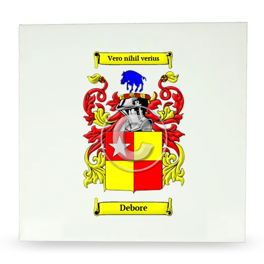 Debore Large Ceramic Tile with Coat of Arms