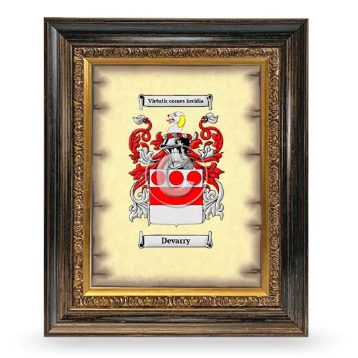 Devarry Coat of Arms Framed - Heirloom