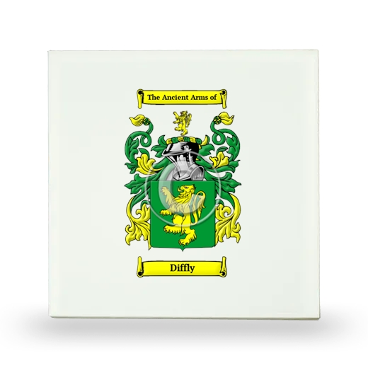 Diffly Small Ceramic Tile with Coat of Arms