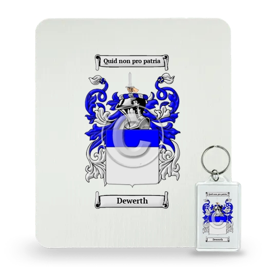 Dewerth Mouse Pad and Keychain Combo Package