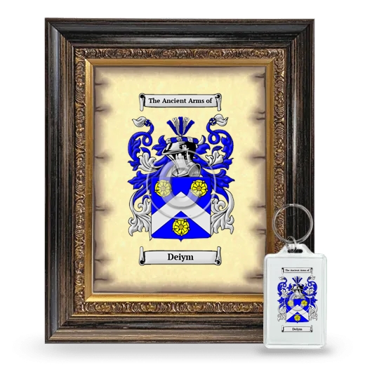 Deiym Framed Coat of Arms and Keychain - Heirloom