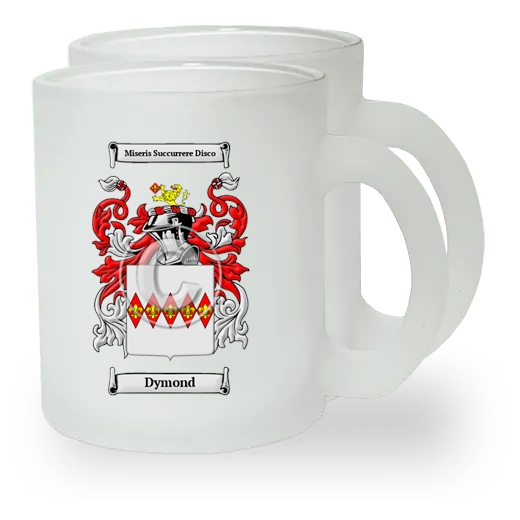 Dymond Pair of Frosted Glass Mugs