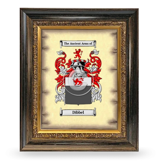 Dibbel Coat of Arms Framed - Heirloom