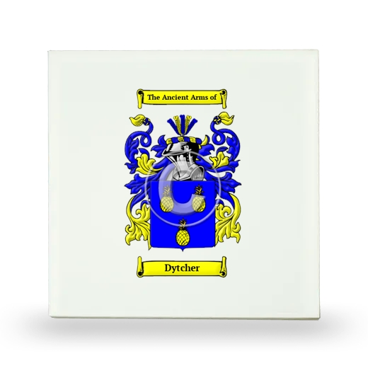 Dytcher Small Ceramic Tile with Coat of Arms