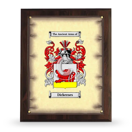 Dickernes Coat of Arms Plaque