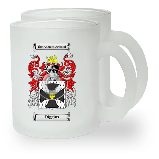 Diggins Pair of Frosted Glass Mugs