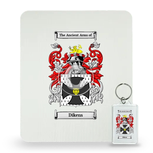 Dikens Mouse Pad and Keychain Combo Package