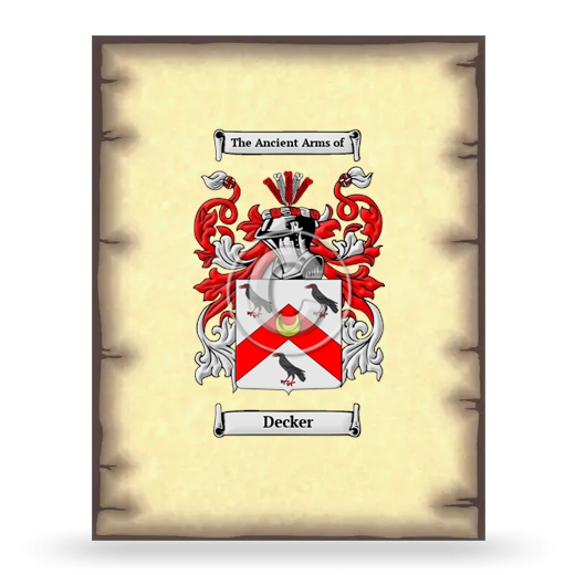 Decker Coat of Arms Print