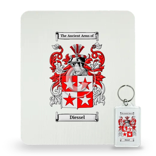 Diessel Mouse Pad and Keychain Combo Package