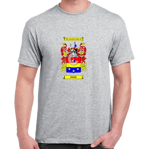 Diehls Grey Coat of Arms T-Shirt