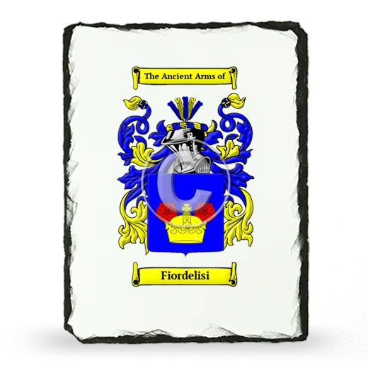 Fiordelisi Coat of Arms Slate