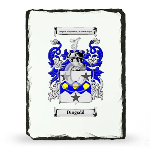Dingsdil Coat of Arms Slate