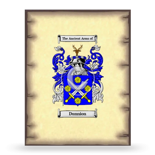 Dunnion Coat of Arms Print