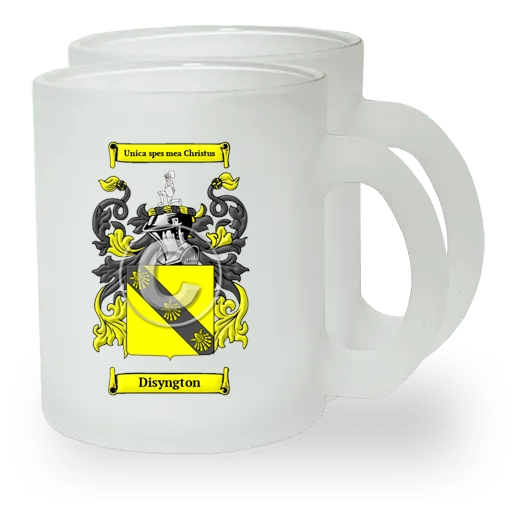 Disyngton Pair of Frosted Glass Mugs