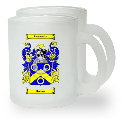 Doban Pair of Frosted Glass Mugs