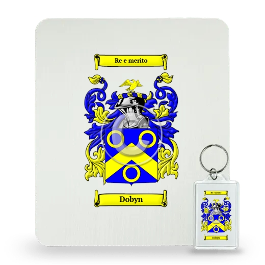 Dobyn Mouse Pad and Keychain Combo Package
