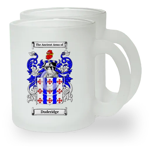 Duderidge Pair of Frosted Glass Mugs