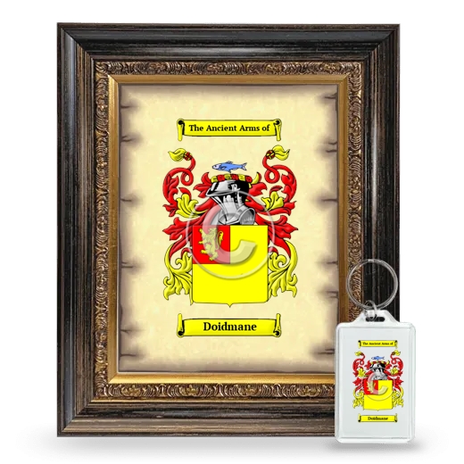 Doidmane Framed Coat of Arms and Keychain - Heirloom