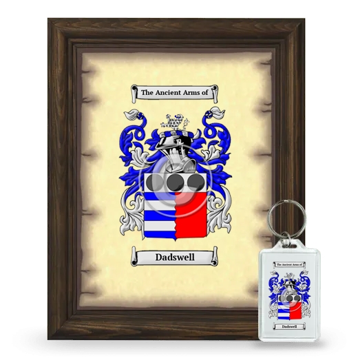 Dadswell Framed Coat of Arms and Keychain - Brown