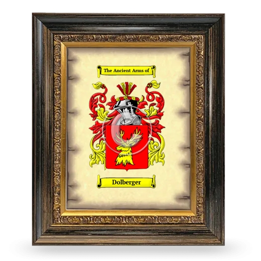 Dolberger Coat of Arms Framed - Heirloom