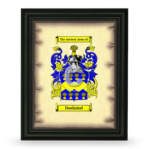 Doalmind Coat of Arms Framed - Black