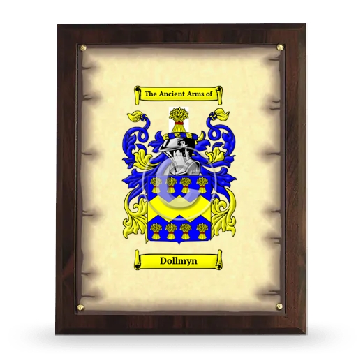 Dollmyn Coat of Arms Plaque