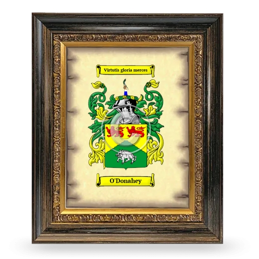 O'Donahey Coat of Arms Framed - Heirloom