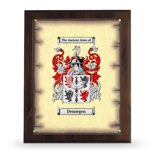 Dennegen Coat of Arms Plaque