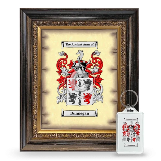 Dunnegan Framed Coat of Arms and Keychain - Heirloom