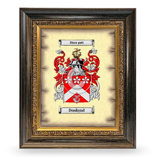 Donkynd Coat of Arms Framed - Heirloom