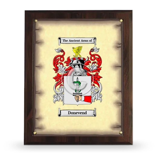 Donevend Coat of Arms Plaque