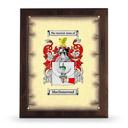 MacDonovend Coat of Arms Plaque