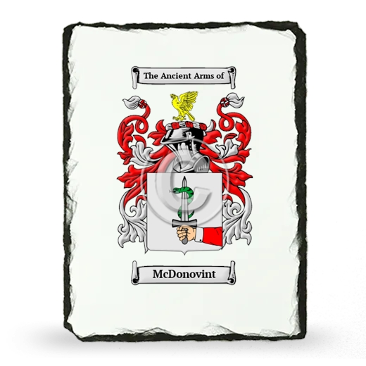 McDonovint Coat of Arms Slate