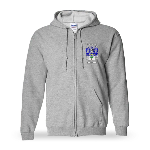 Dolley Unisex Coat of Arms Zip Sweatshirt